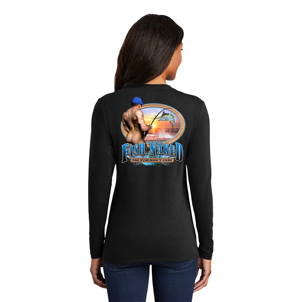 Sea Gear - Ladies Fish Naked Man Long Sleeve 1