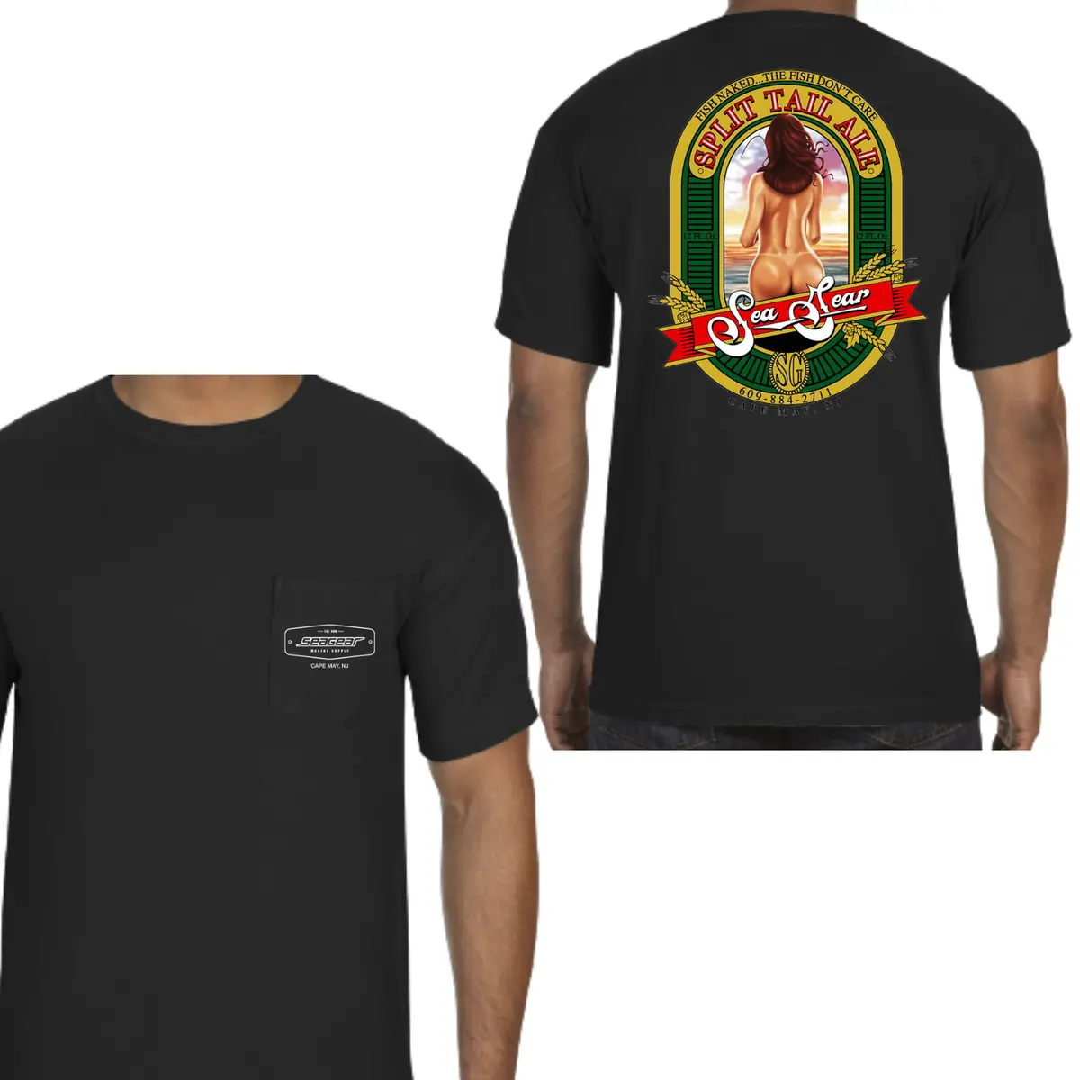 Sea Gear Split-Tail Graphic Short-Sleeve T-Shirt