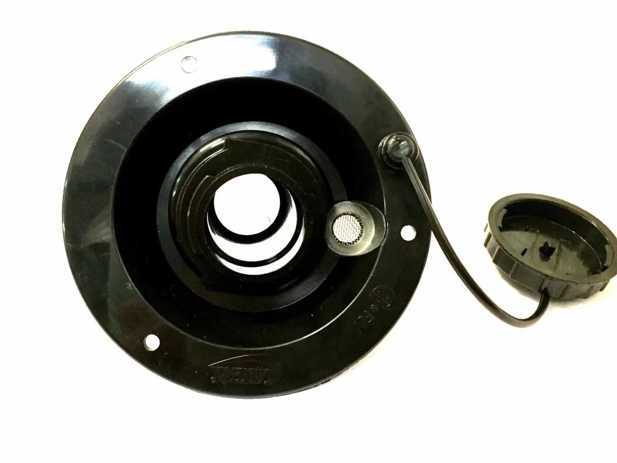 Valterra Round Black Gravity Fresh Water Fill Hatch Inlet Uv Plastic Rv Trailer 2