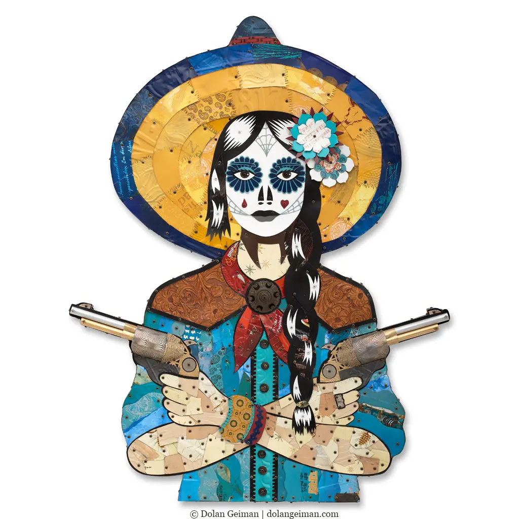 Lady Of The Sage Original Metal Wall Sculpture 1