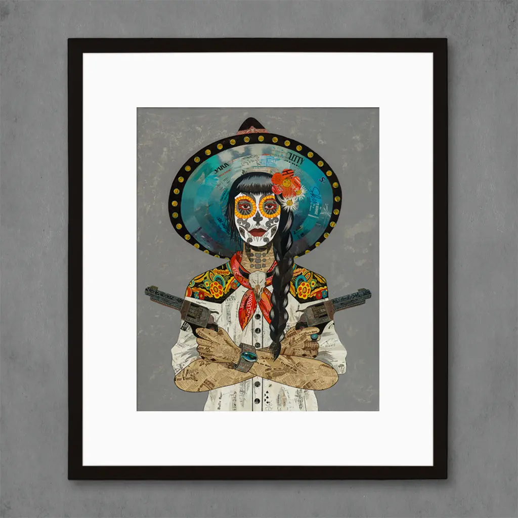Vaquera Sudoeste (Blanco)  Limited Edition Paper Print 1