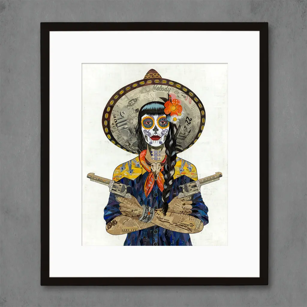 Vaquera Sudoeste (Indigo)  Limited Edition Paper Print 5