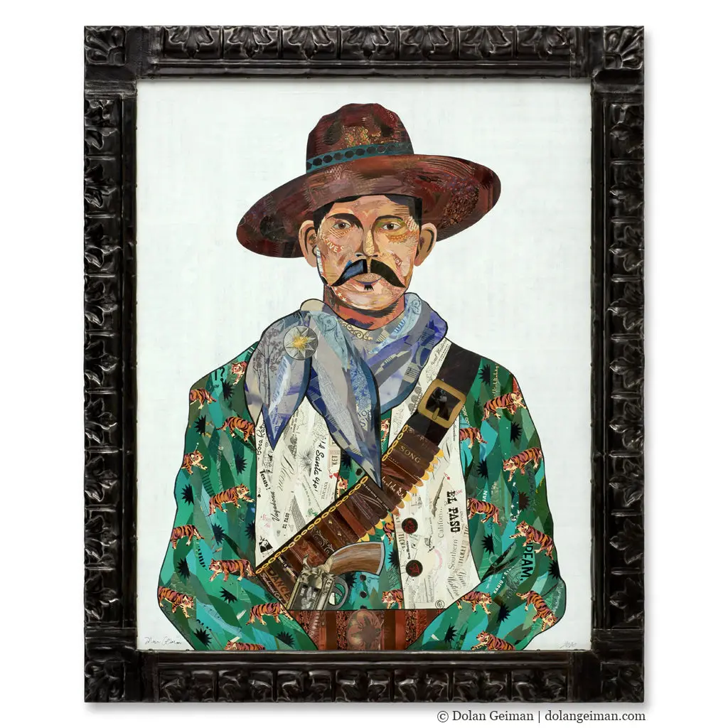 Vaquero (Tigers) Original Paper Collage 1
