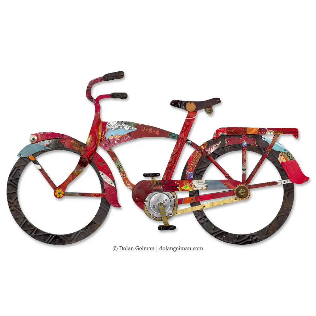 Special Order Vintage Bicycles Original Metal Wall Sculpture 1