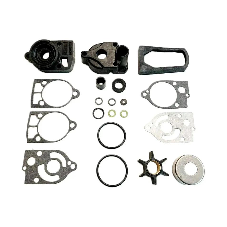 Water Pump Impeller Kit + Base + Exhaust Tubes For Mercury 46-77177A3 18-3324 1
