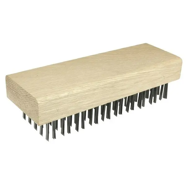 Weiler - Butcher Block Brush, Flat Wire Fill, 1-1/4" Trim Length 1