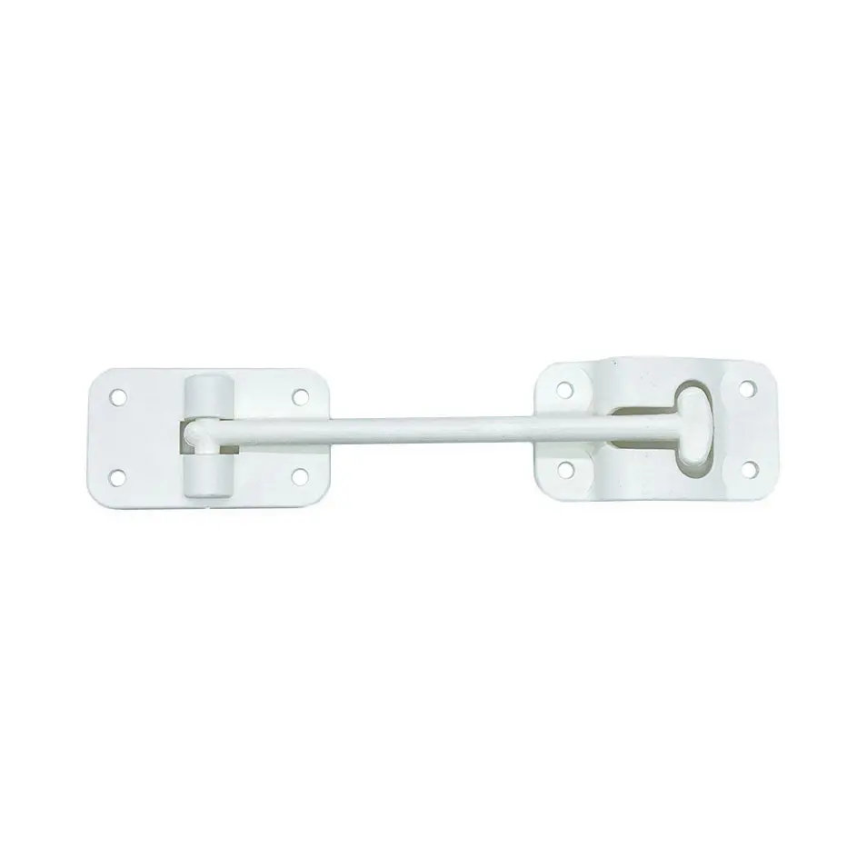 White 6" Standard T-Style Door Catch Latch Holder  Rv Camper Trailer Cargo Hatch 1