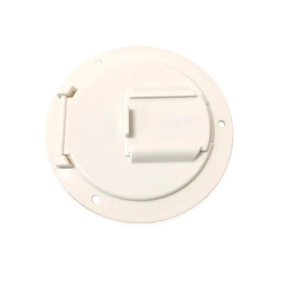 White Electric Power Cord Medium Round Cable Hatch 3.5" Cutout Rv Trailer 1