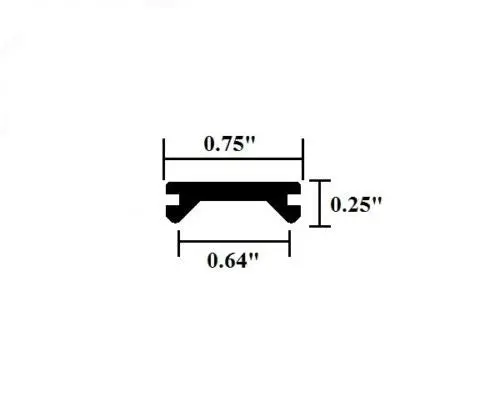 3/4" White Insert Trim Molding Flexible Screw Cover - Rv Boat Camper 2