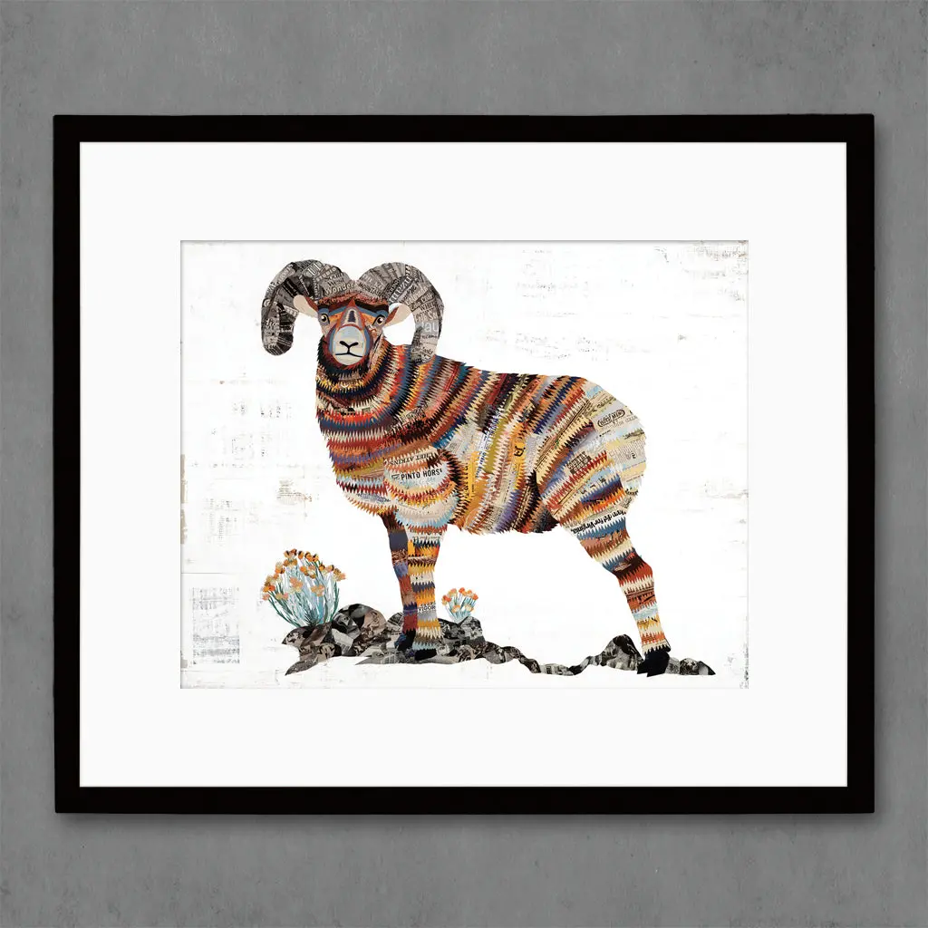 Animals Of North America: Big Horn Sheep Limited Edition Paper Print 1