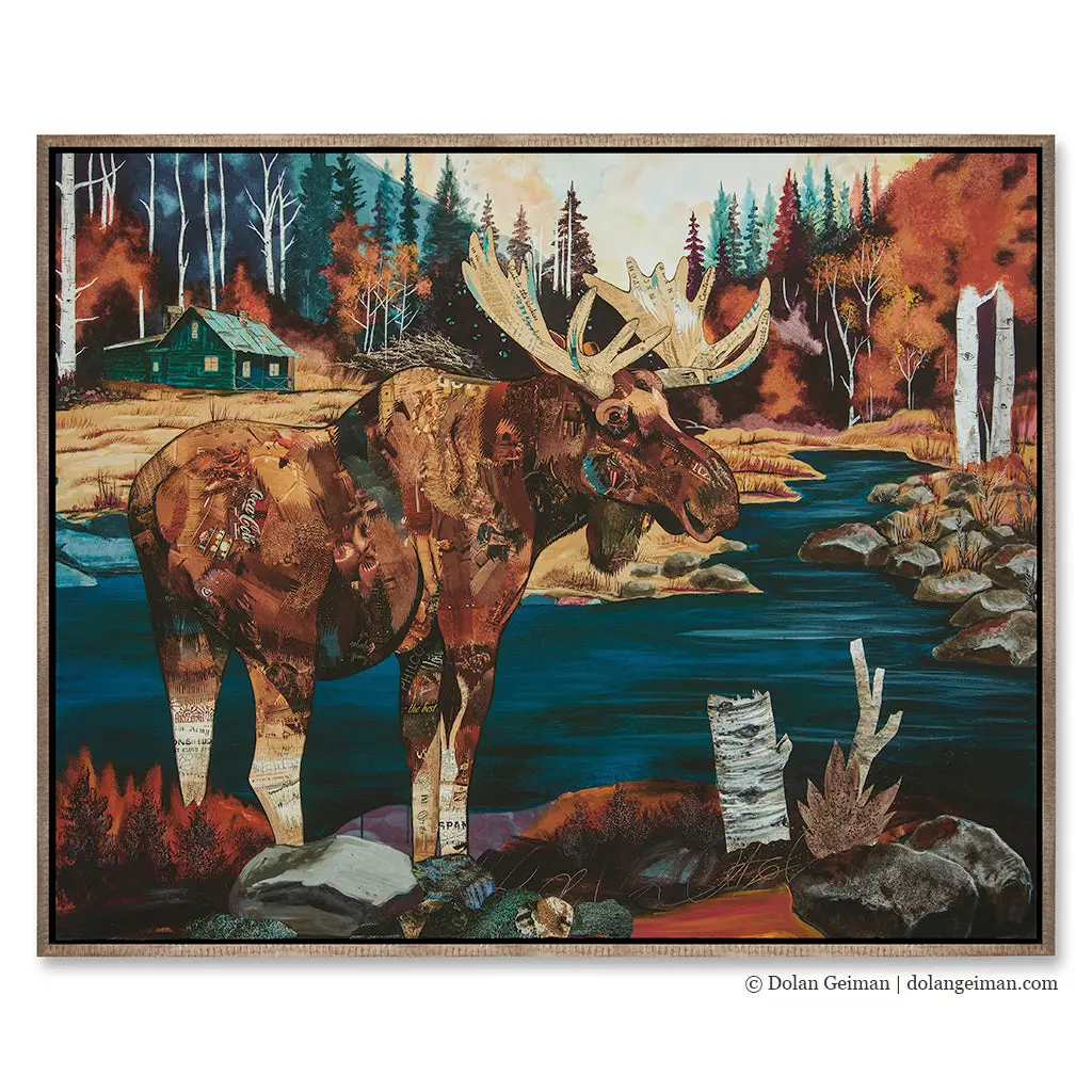 Water And Willow  Canvas Print With Float Frame 1