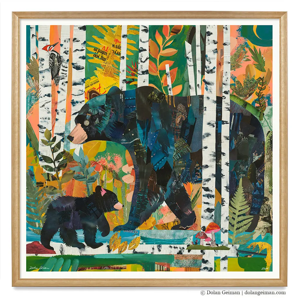 Wildwood Ways Original Paper Collage 1
