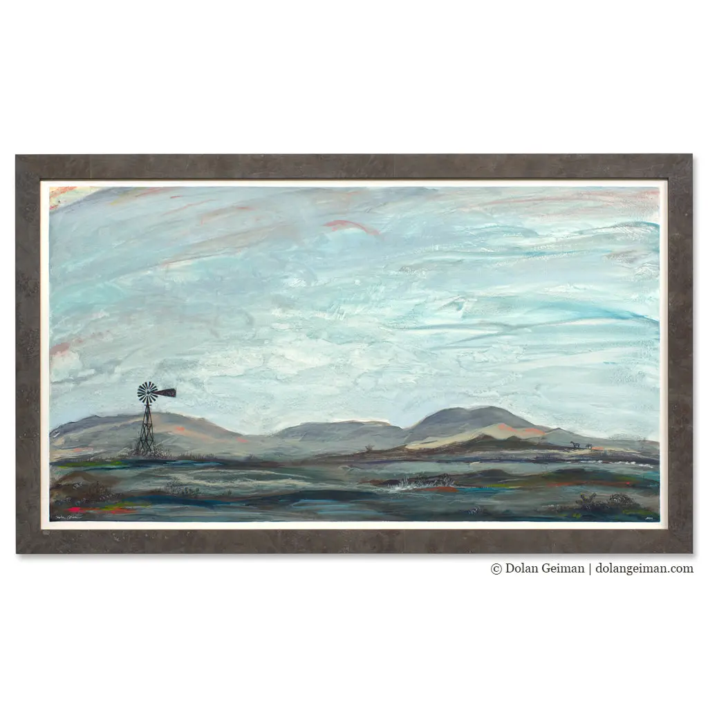 Windmill Out West Original Painting 1