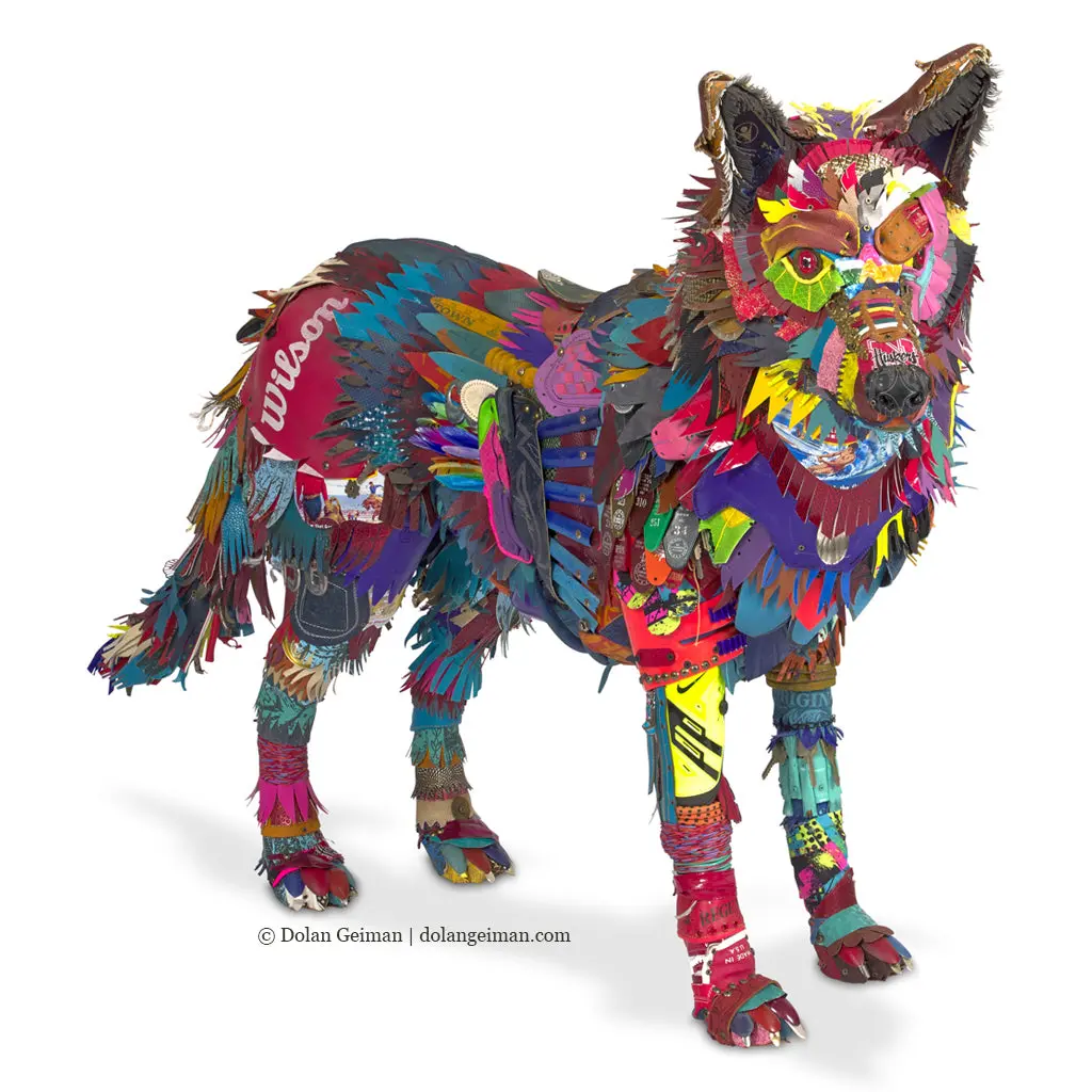 Custom Life-Size Wolf Original 3D Sculpture 1