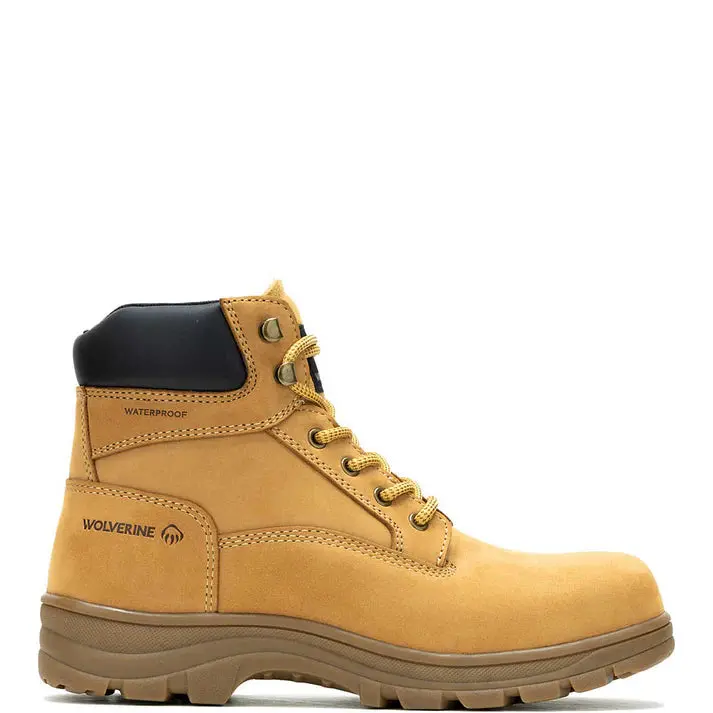 Wolverine Mens Carlbad Waterproof 6Inch Work Boots 1
