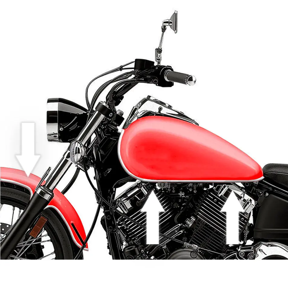 Yamaha Chrome Trim Kit - Gas Tank, Fenders, Windshield, Saddlebags 10 Ft 1