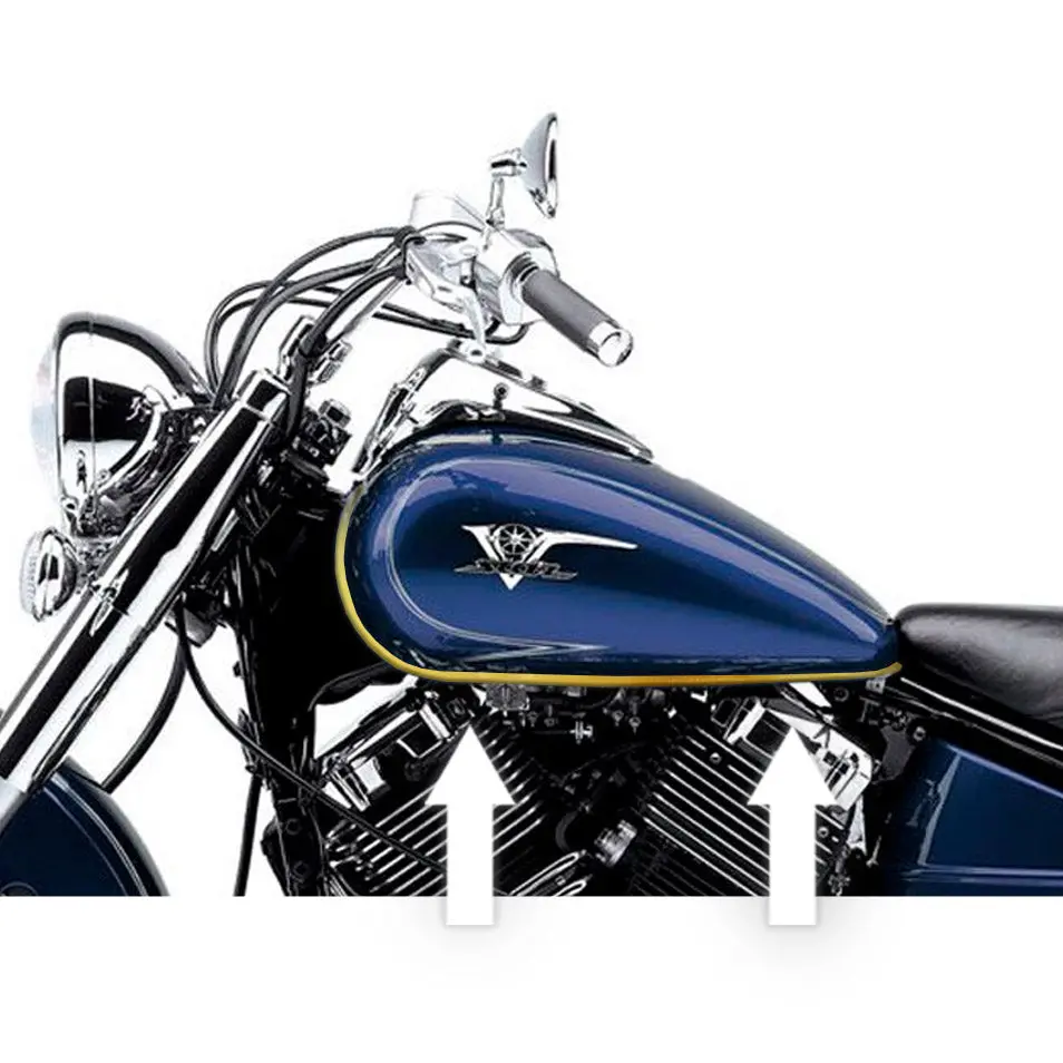 Yamaha Gold Trim Kit - Gas Tank, Fenders, Windshield, Saddlebags 10 Ft 1