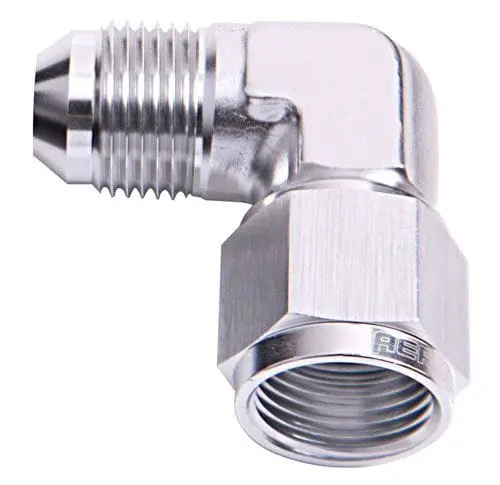 Af143-03S – 90° Swivel Flare Fitting, -3An Female To Male, Aluminum Construction 1