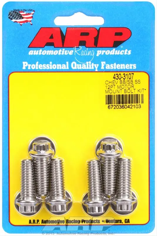 Arp 430-3107 Motor Mount Bolt Kit – Precision Engineered Fasteners 1
