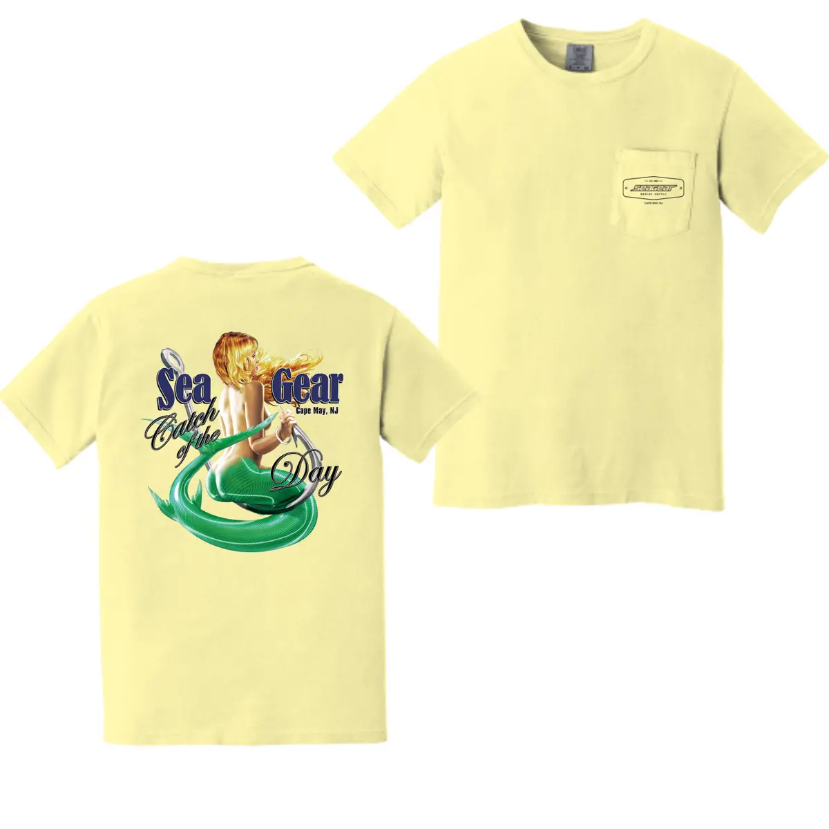 Sea Gear Catch of the Day Heavyweight Tee – Light-Color Options