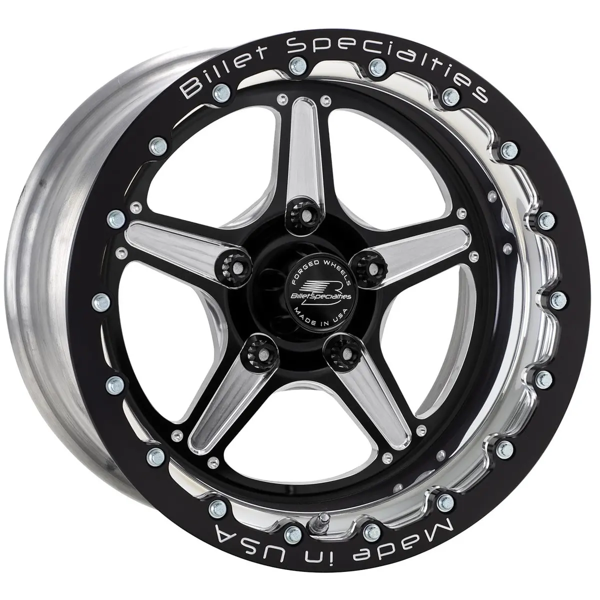 Billet Specialties Brsb23512L6135 Street Lite Black Beadlock Wheel 1