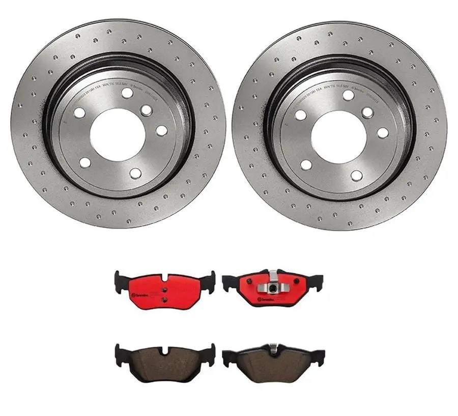 Brembo Ktx0079 High-Performance Brake Pad And Rotor Kit 1