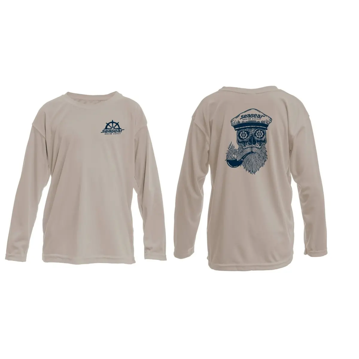 Sea Gear Captain Kids Youth Long Sleeve Upf 50 Uv Sun Protection Long Sleeve 1