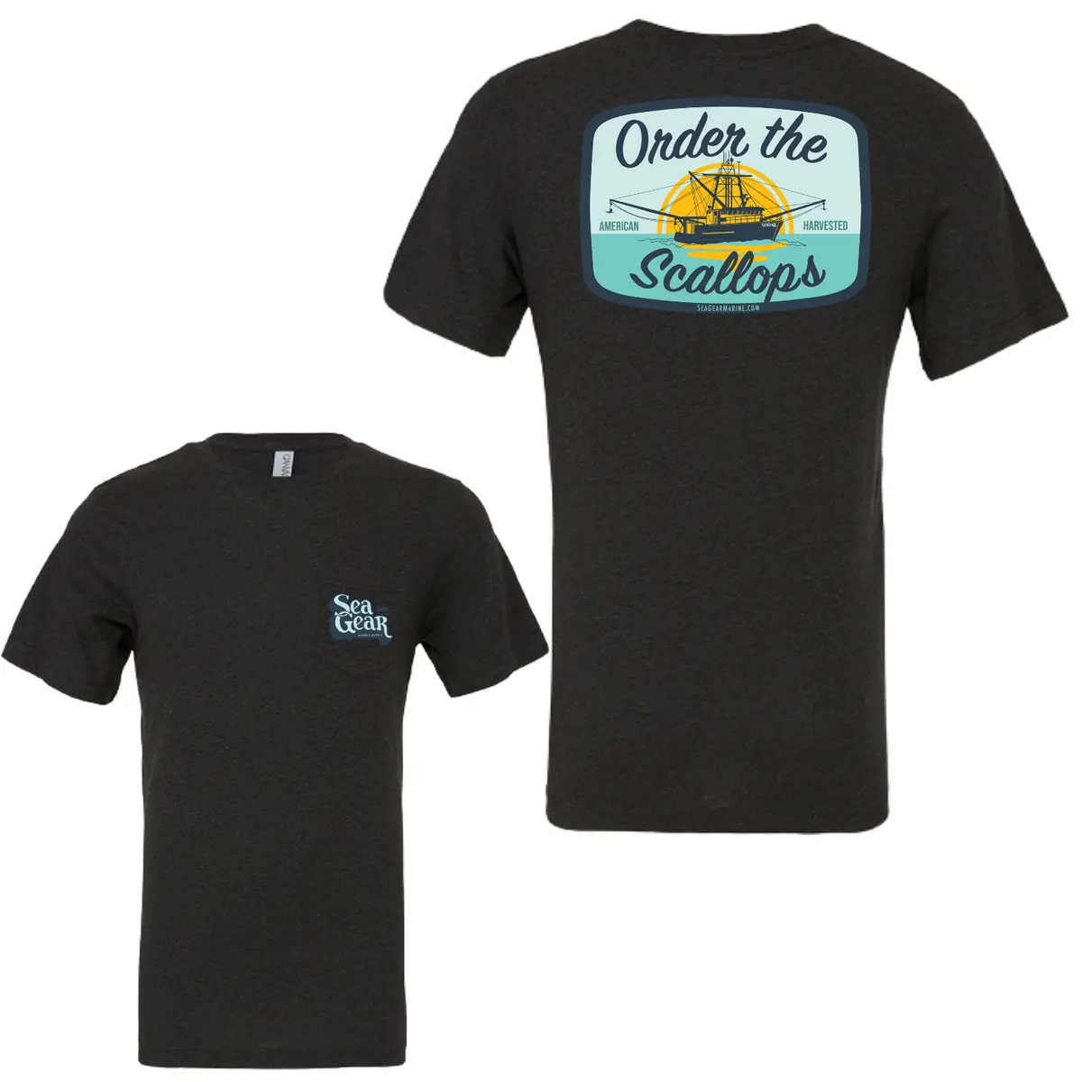 Sea Gear Scallops Short-Sleeve Sun Shirt for Adults