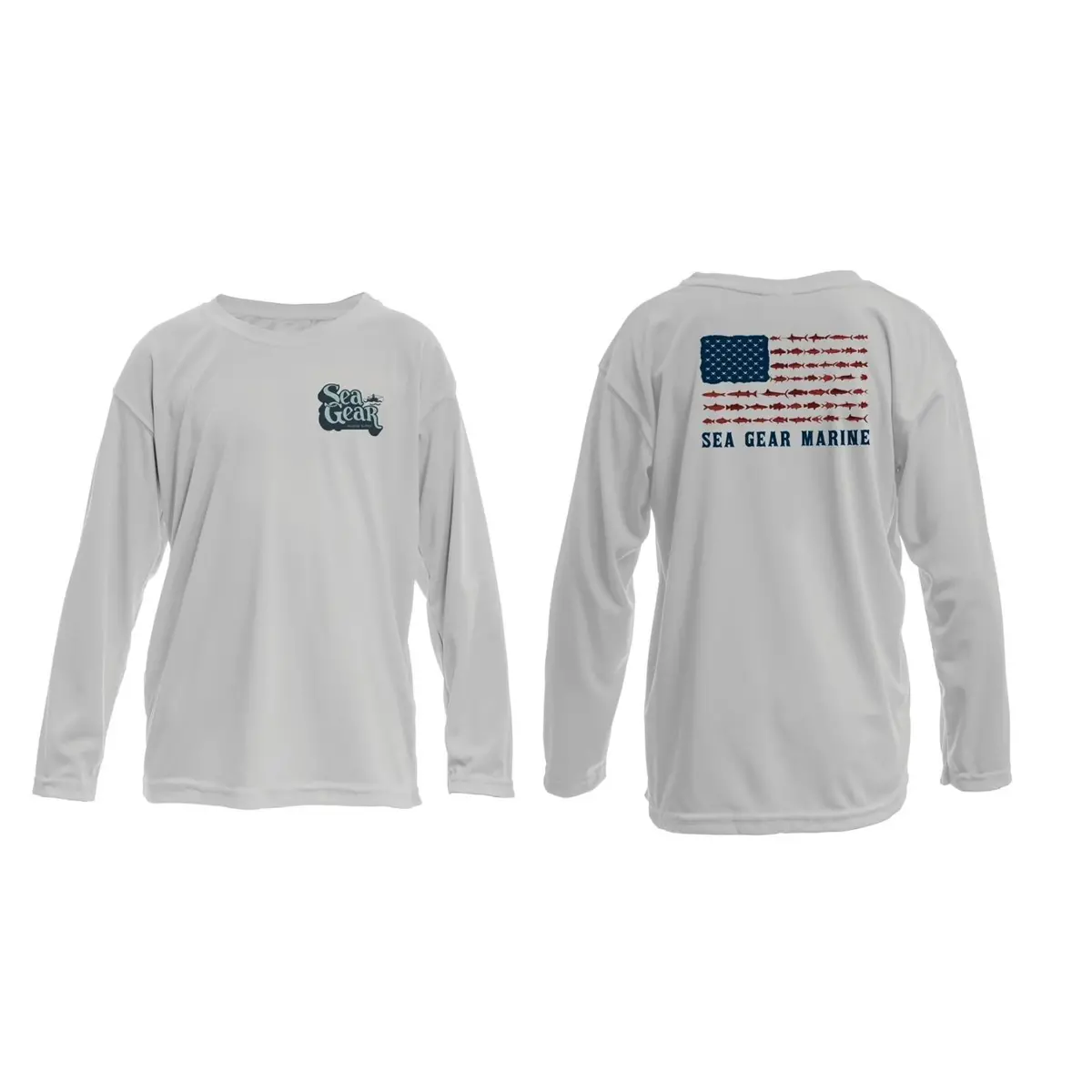 Sea Gear - Fish Flag Toddler Kids Sunshirt Long Sleeve Upf 50+ 1