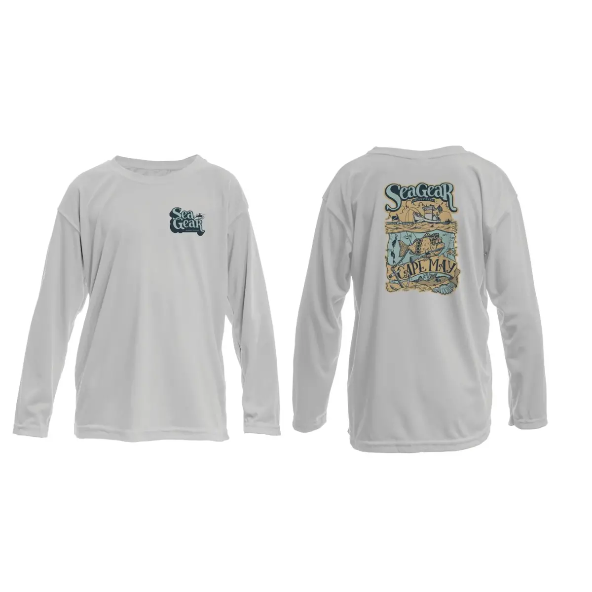 Sea Gear - Grumpy Fish Toddler Kids Sunshirt Long Sleeve Upf 50+ 1