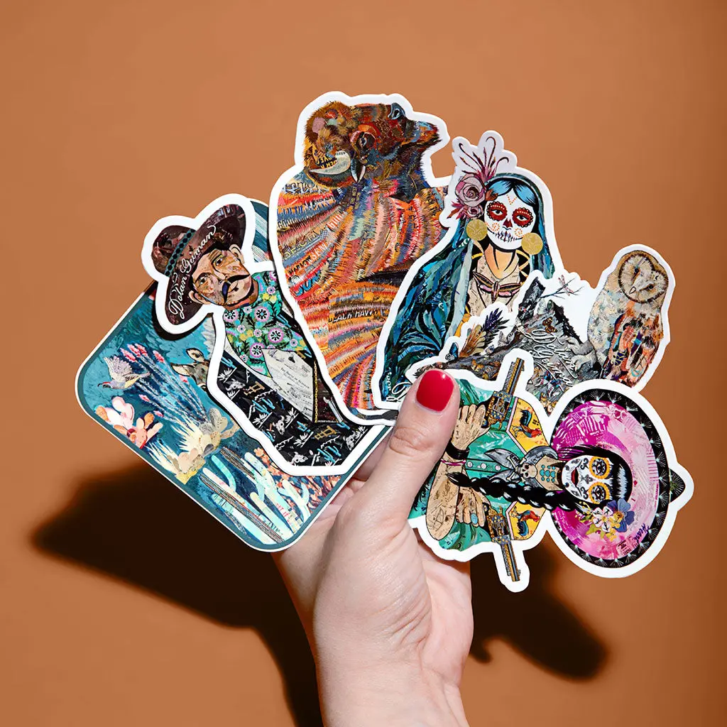 6 Pack Of Stickers (Mountain Modern) 1