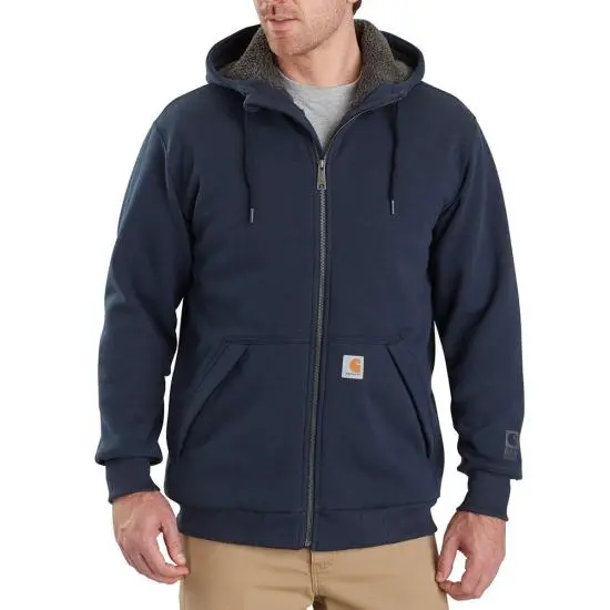 Carhartt Rain Defender Sherpa-Lined Midweight Full-Zip Sweatshirt – Relaxed Fit