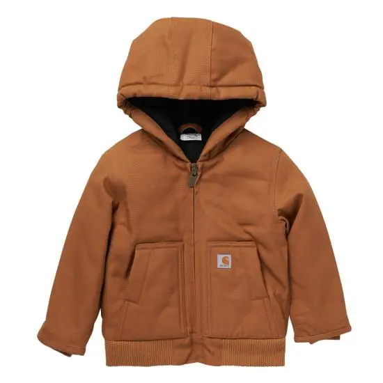 Carhartt - Toddler Boys Canvas Insulated Hooded Active Jacket 1