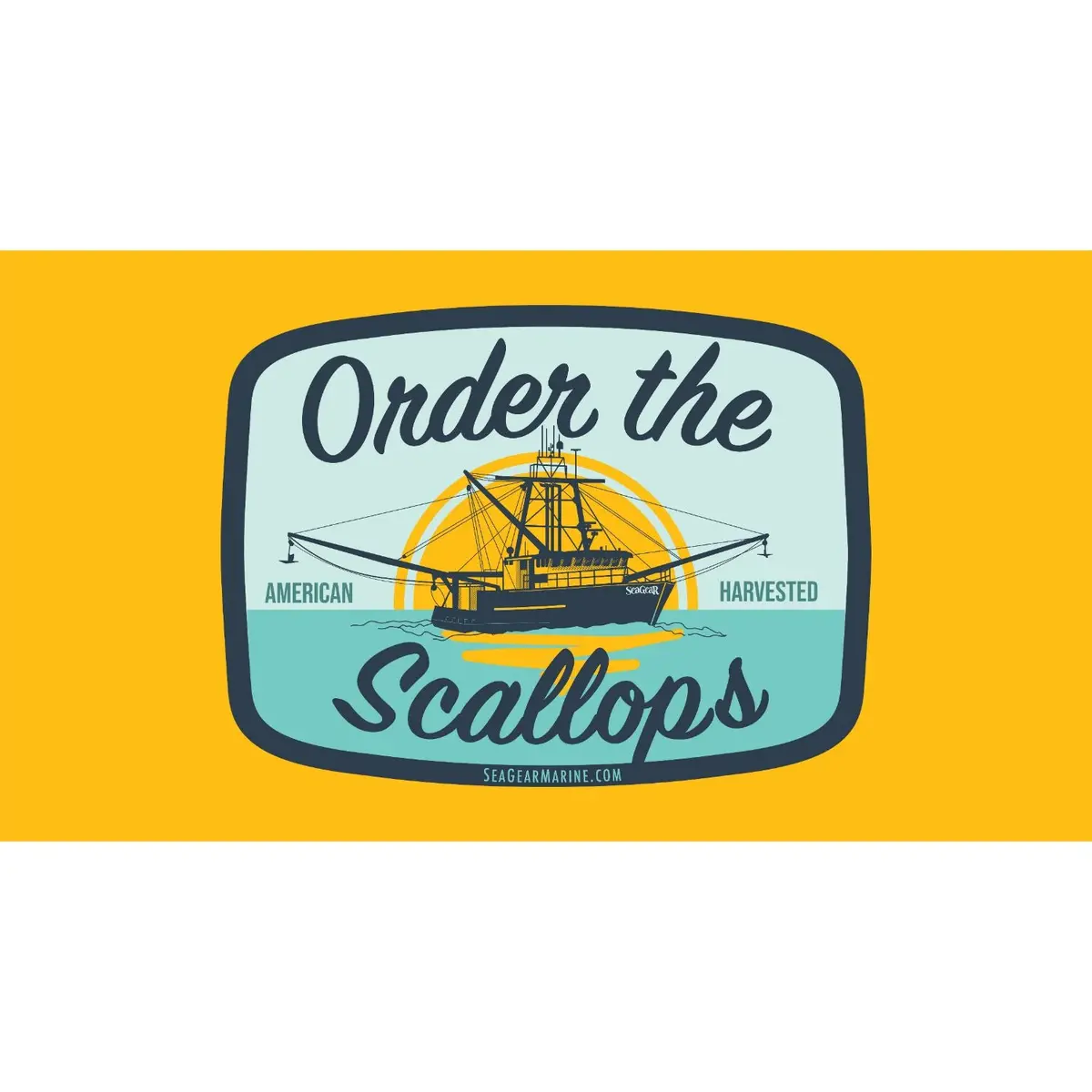 Sea Gear - Order The Scallops Beach Towel 1