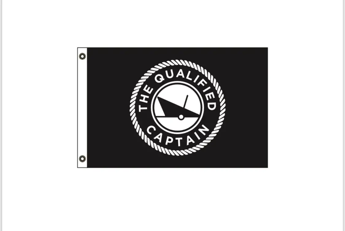 The Qualified Captain - Nautical Flag 1