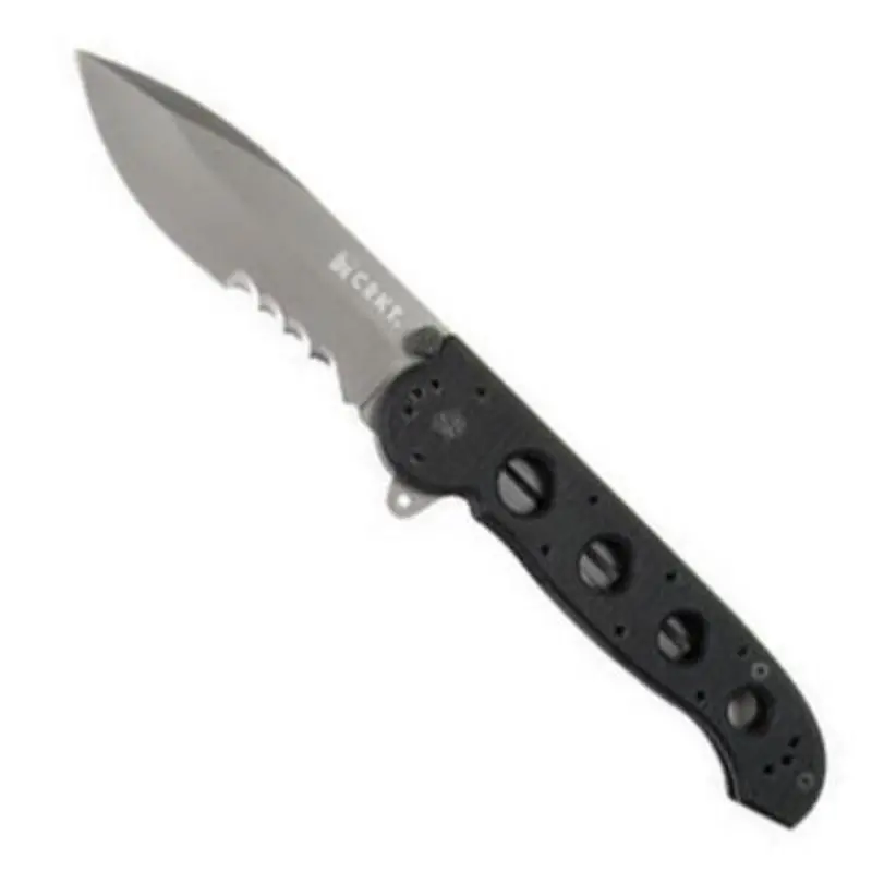 Crkt - Linerlock Folding Pocket Stainless Blade Knife With Black G-10 Handles 1