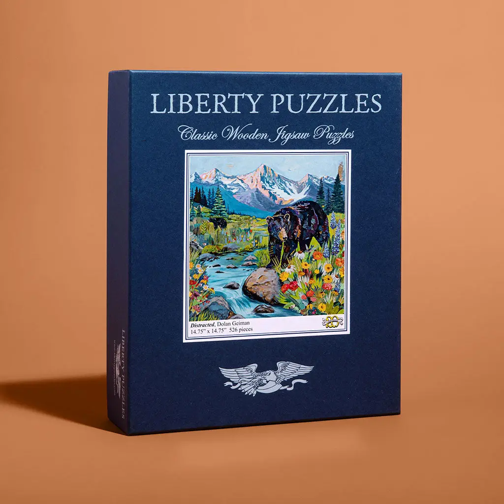 Distracted Wooden Jigsaw Puzzle 1
