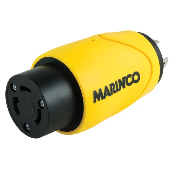 Marinco - Straight Adapter, 20A 125V Male To 30A 125V Female 1