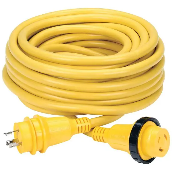Marinco - Cordset, 30A 125V, 50', Yellow 1