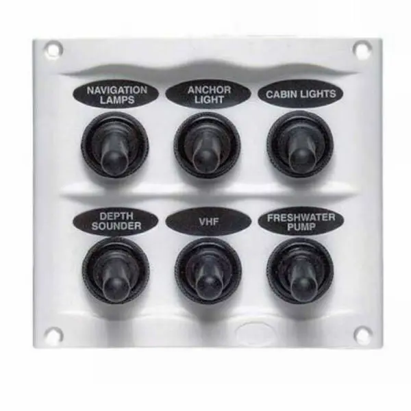 Marinco - White Waterproof Panel With 6 Switches White 1