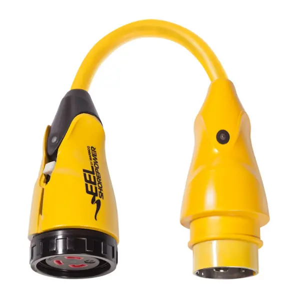 Marinco - Eel Pigtail Adapter, 50A 125V Male To 30A 125V Female 1