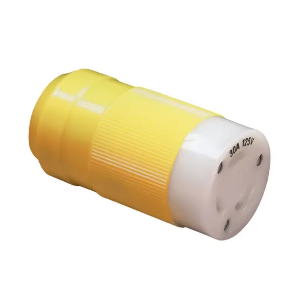 Marinco - Female Connector, 30A 125V 30 Amp Yellow 1