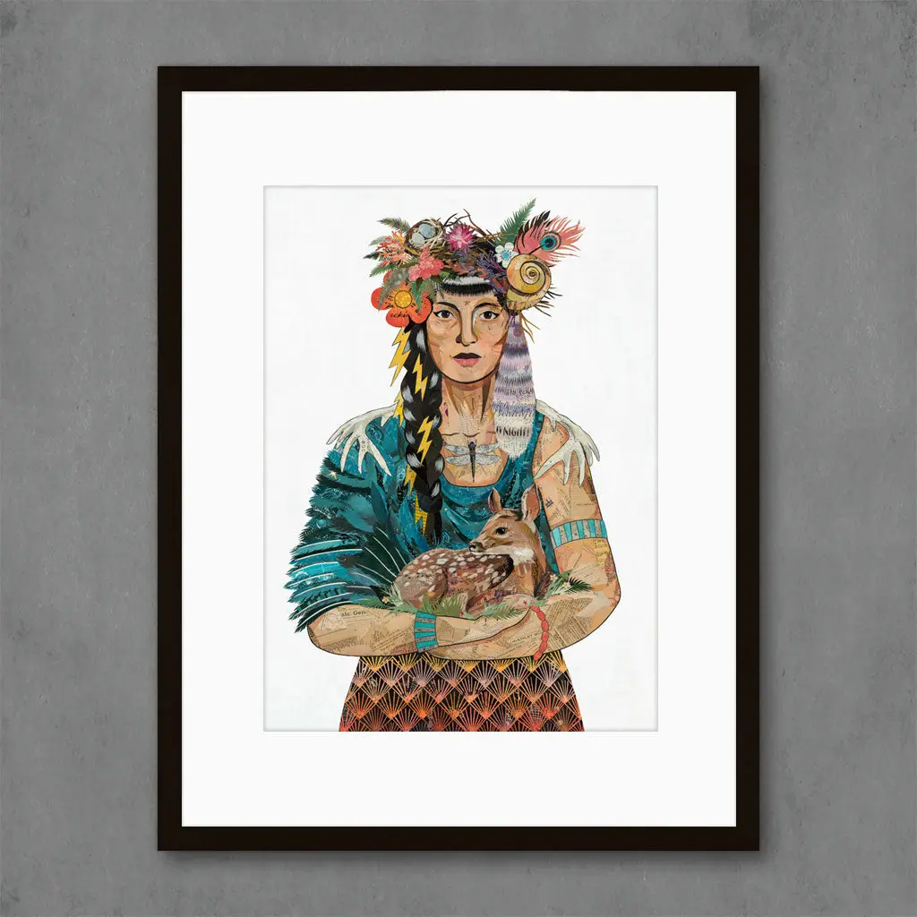 Rare Print Mother Nature (Turquoise) Limited Edition Paper Print 1