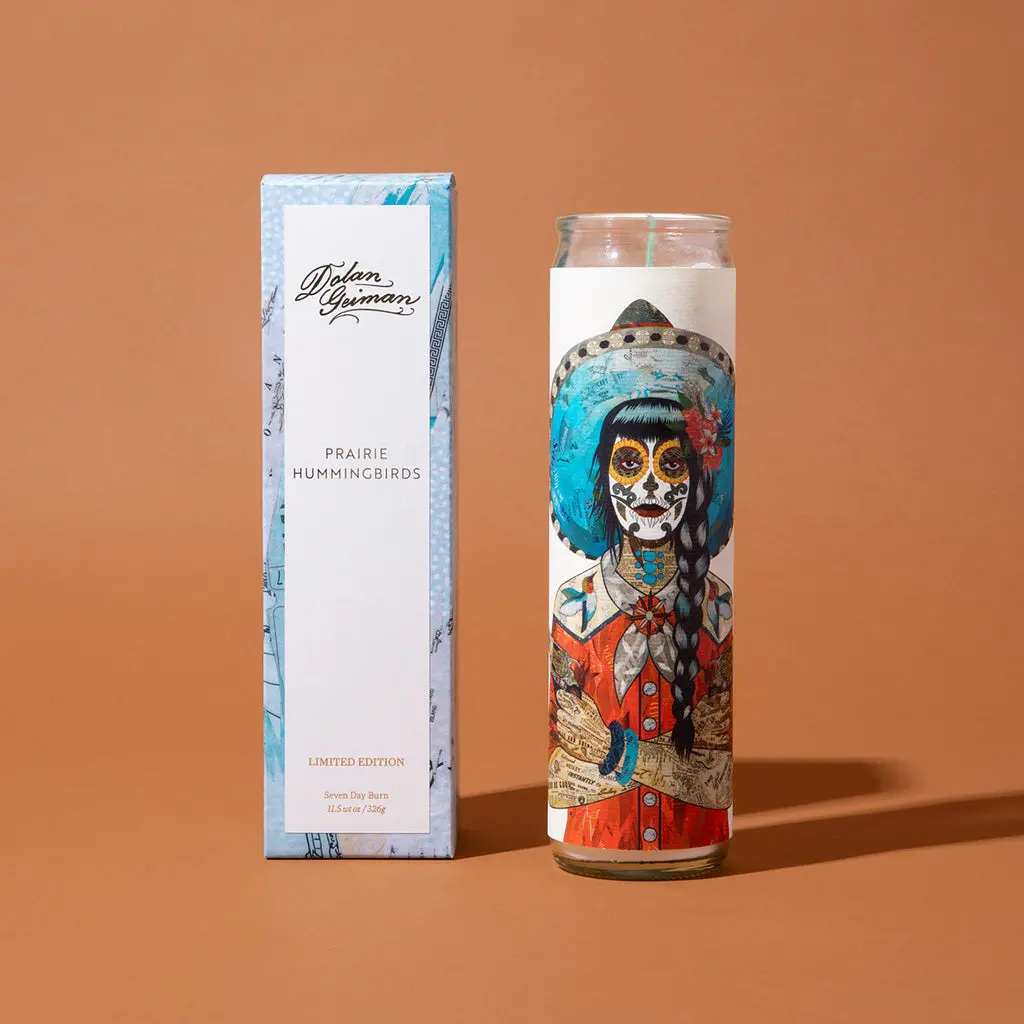 Prairie Hummingbirds Prayer Candle 1
