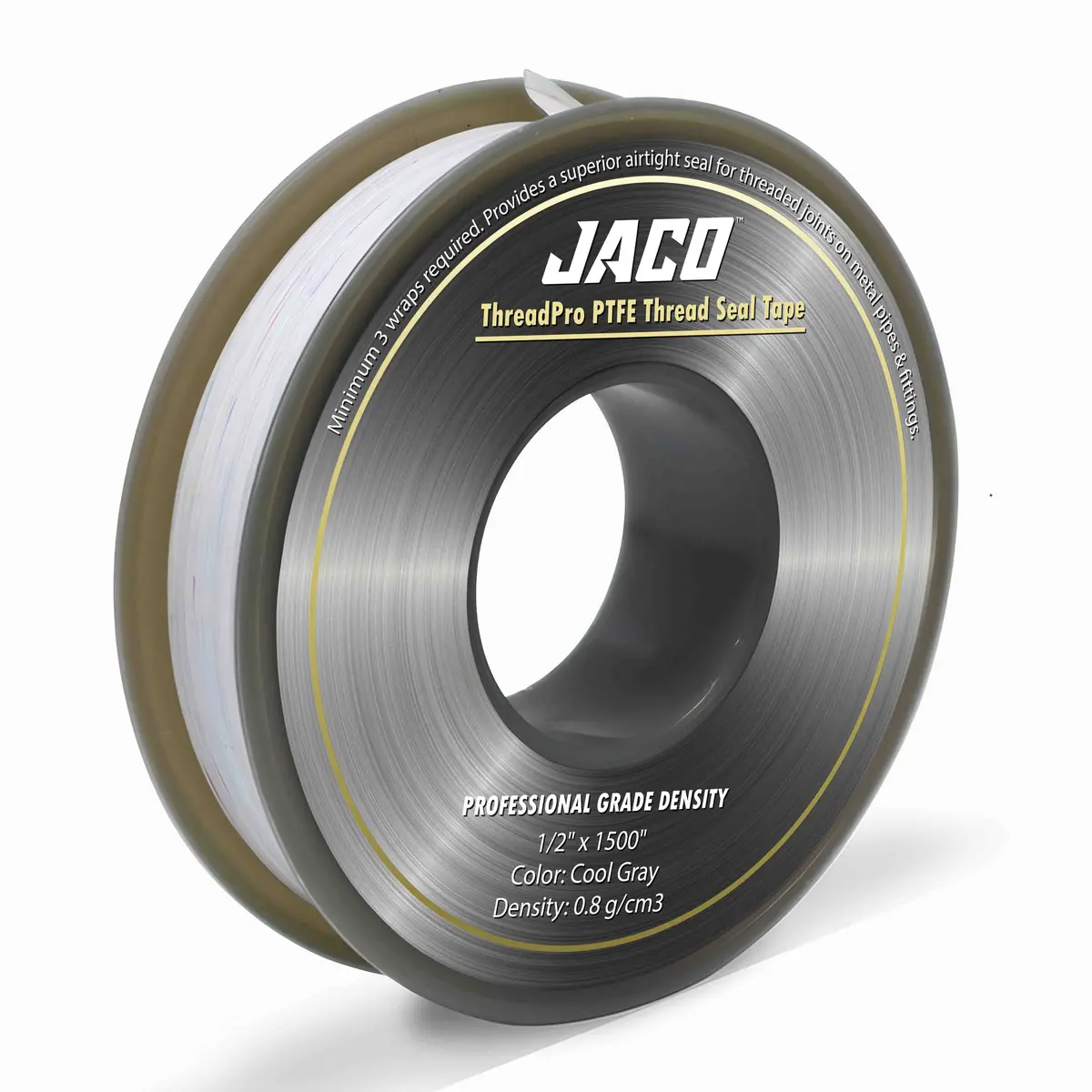 Threadpro™ Ptfe Thread Seal Tape | Professional Grade - 1/2" X 125 Ft. (Cool Gray) 1