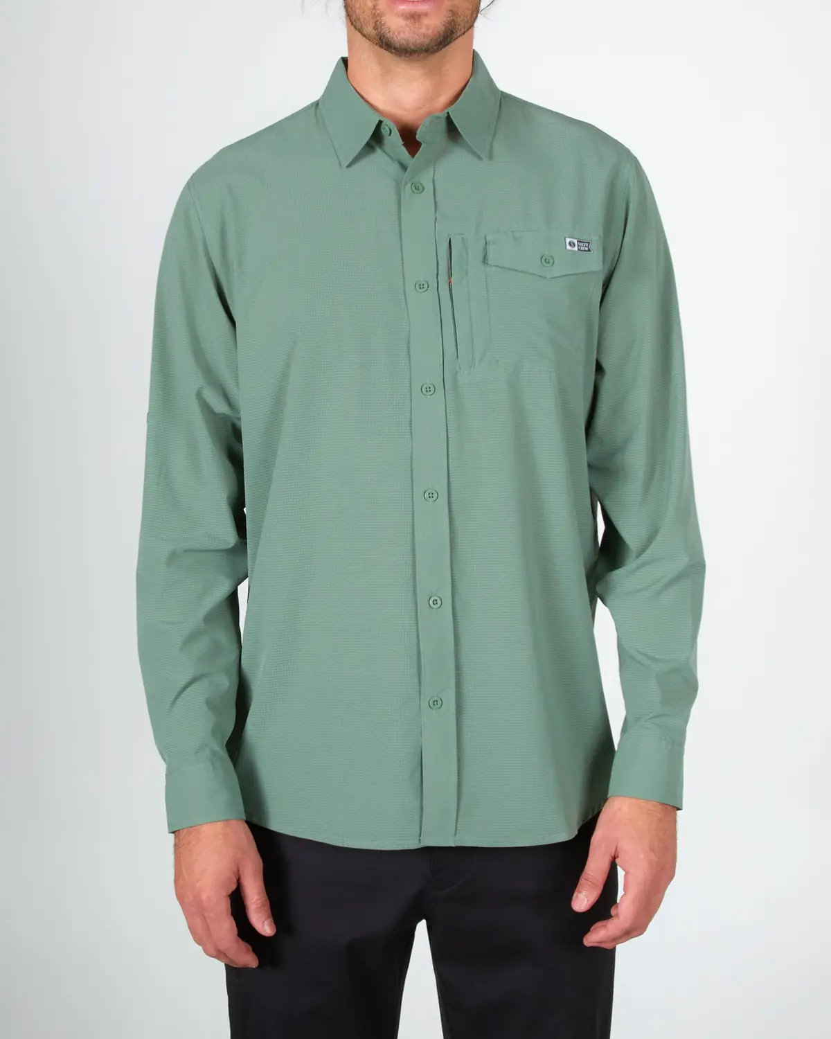 Salty Crew Windward Long Sleeve Perforated Tech 1
