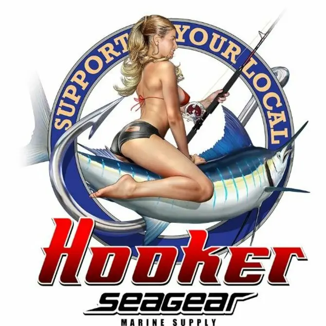 Sea Gear - Hooker Sticker 1