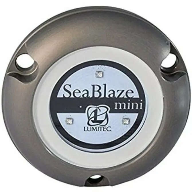 Lumitec - Seablaze Mini Underwater Light, Brushed, Blue, 2-Pack 1