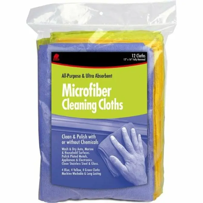 Buffalo - Industries Microfiber Cleaning Cloths(Pack Of 12) 12" X 16" 1