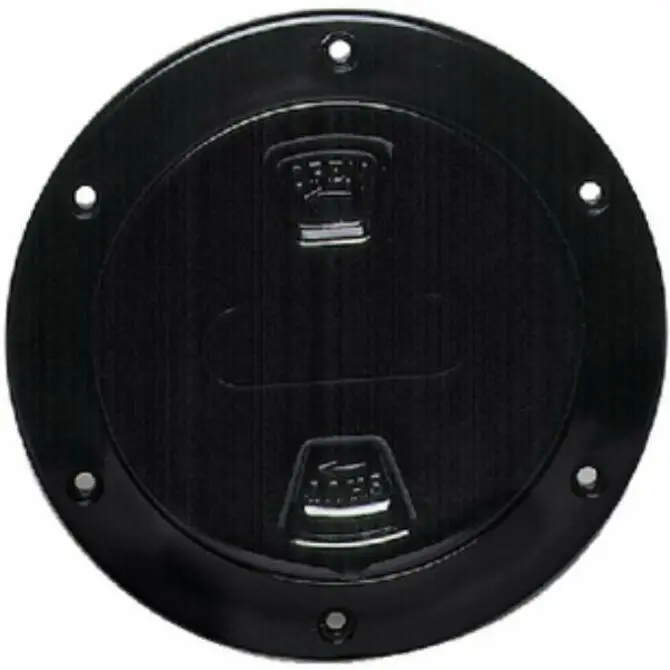 Beckson - 4" Black Screw-In Deck Plate Smooth 4" 1
